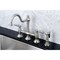 Kingston Brass KS3798GLBS Restoration Bridge Kitchen Faucet W/ Brass Sprayer, Nickel KS3798GLBS - alternate 2